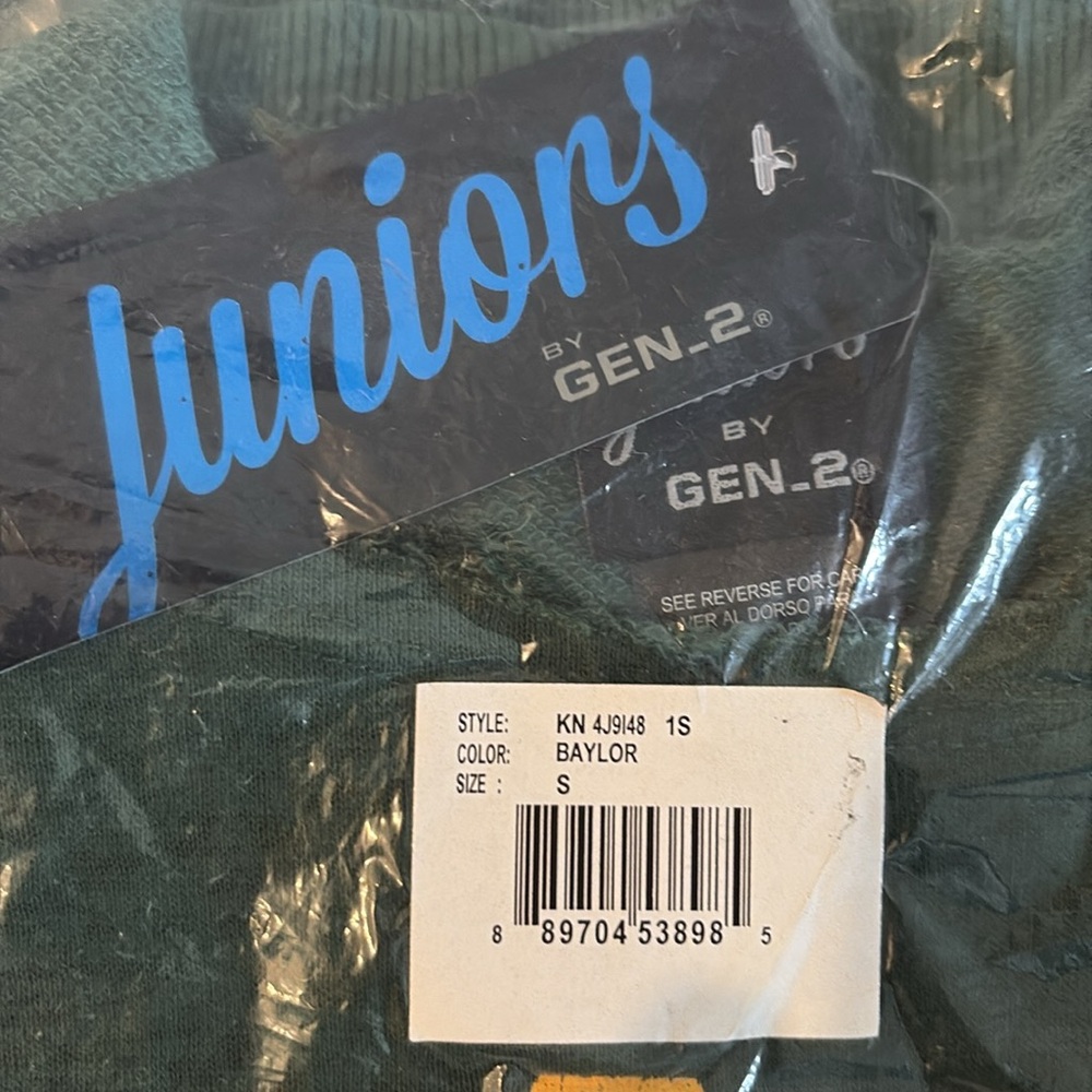 NWT [Outerstuff] Baylor Bears NCAA Boatneck Wide Receiver Sweatshirt Juniors S - Picture 10 of 11